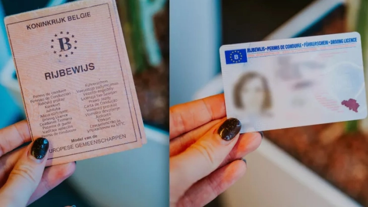 Од 2033 година Белгија ги укинува хартиените возачки дозволи