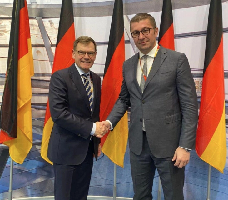 Шефот на германската дипломатија Вадефул на 18 ноември во Скопје