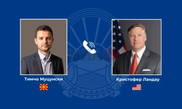 Bisedë telefonike Mucunski-Landau: Konfirmohet bashkëpunimi konstruktiv dhe i afërt me SHBA-në