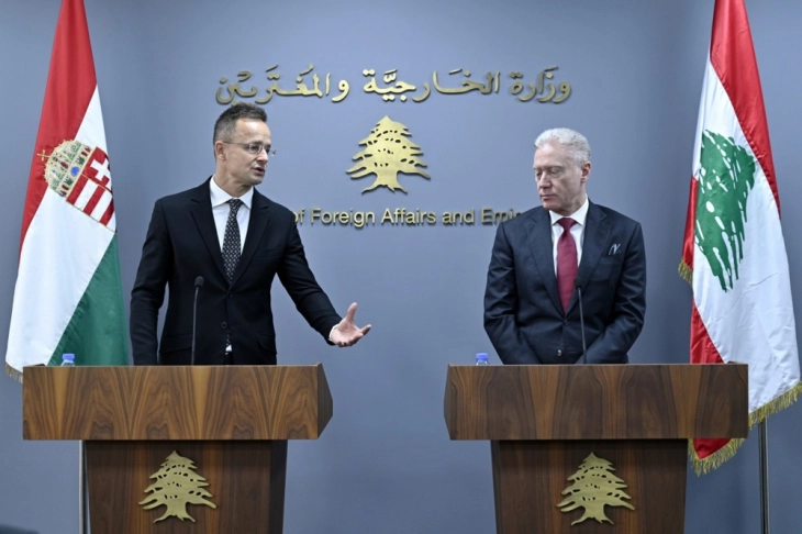 Сијарто: Унгарија ќе пренасочи 1,56 милиони евра за зајакнување на либанската армија