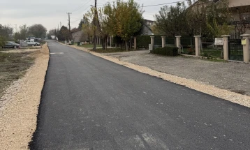 Асфалтирана улицата „30“ во населбата Илинден