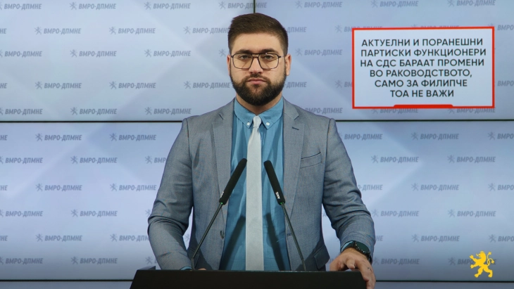 Манасиевски: Актуелни и поранешни партиски функционери на СДС бараат промени во раководството, само за Филипче тоа не важи