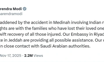 Së paku 45 haxhinj e humbën jetën në një aksident trafiku me autobus në Arabinë Saudite