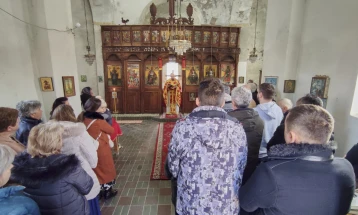 Одбележан споменот на свети Георгиј Победоносец во долнореканското село Велебрдо