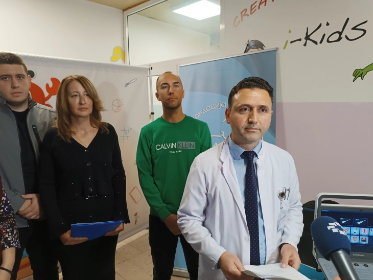 Klinika e Fëmijëve në Shkup mori pajisje mjekësore me vlerë rreth 2,7 milionë denarë