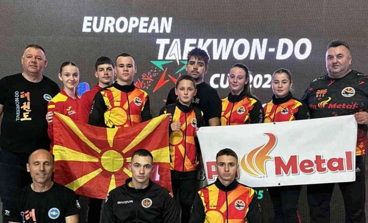 Два златни, еден сребрен и еден бронзен медал за македонските таеквондисти на Европскиот куп „Бугарија Опен 2025″