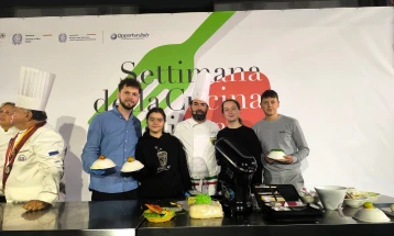 Средношколците - угостители од Кратово со пофалница на „Светската недела на италијанска кујна