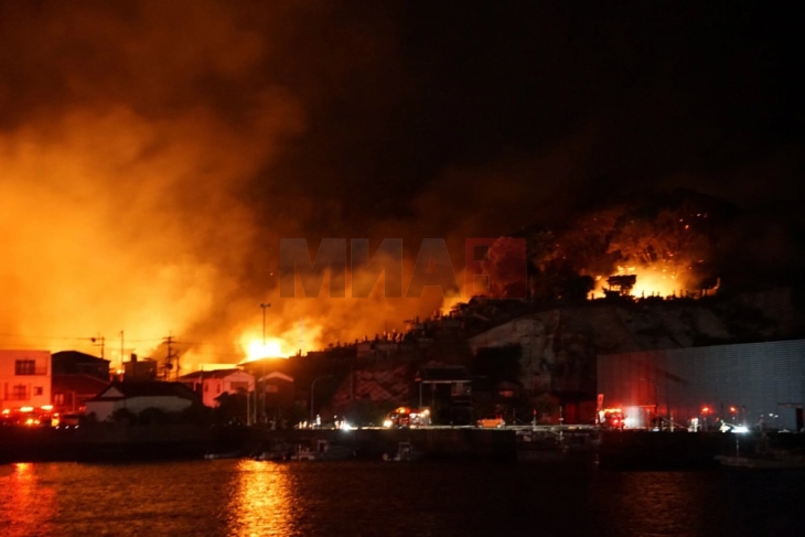 Dita e tretë e zjarrit në Japoni: Një vitkimë dhe mbi 170 objekte të shkatërruara