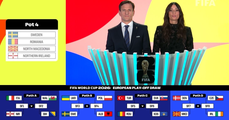 Данска противник на македонската репрезентација во полуфиналето на плејофот за СП 2026