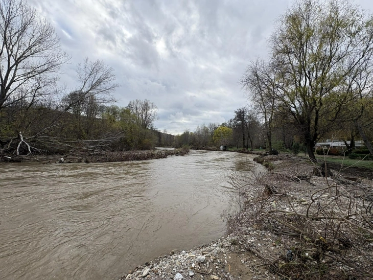 Стабилна состојбата во Старо Нагоричане, се чисти дрвната маса од Пчиња кај мостовите