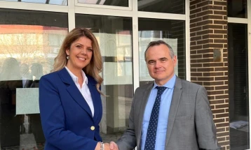 Амбасадорот на Франција Кристоф Ле Риголер во работна посета на Неготино 