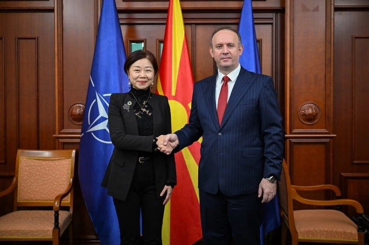 Parliament Speaker Gashi holds meeting with Chinese Ambassador Jiang Xiaoyan