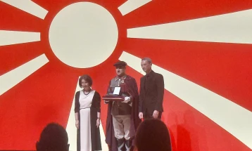 President Siljanovska-Davkova presents Sashko Kedev with Order 'September 8'