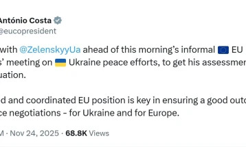 Претседателот на Европскиот совет разговараше со Зеленски пред состанокот на европските лидери