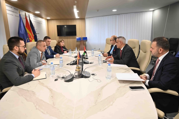 Средба помеѓу висока делегација на МВР и Амбасадорот на Обединетите Арапски Емирати акредитиран за земјава, Абдула Атеек Алсубоуси