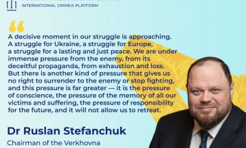 Стефанчук: Вистинскиот мировен процес мора да се заснова на принципот „ништо за Украина без Украина“