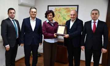 Градоначалничката Стаменкоска Трајкоска на средба со делегација од МАТТО