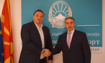 Министерот Ристовски се сретна со в.д. амбасадорот на Катар Рашид Бин Саид Ал-Хајарин