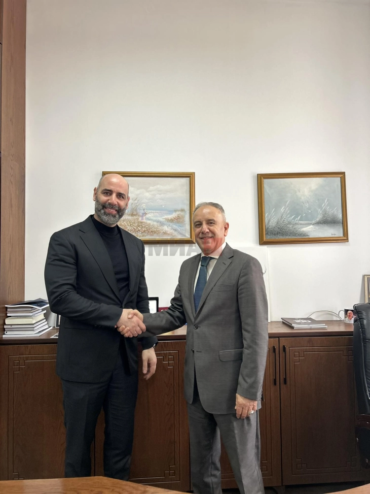 Takim i kryetarit të komunës Qyra me drejtorin Kurt të TAV Maqedoni