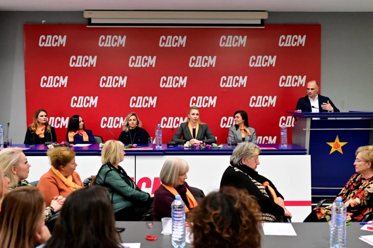 Филипче: СДСМ напорно работеше за потребите на жените, со оваа власт сè паѓа во вода