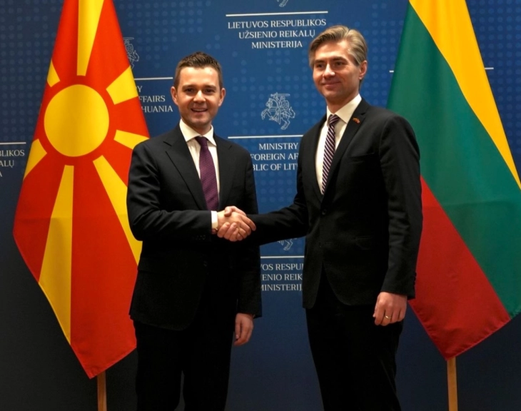 Mucunski meets Lithuanian FM Budrys in Vilnius, discusses EU, NATO and Ukraine