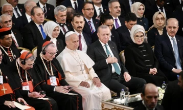 Ердоган го пофали ставот на папата Лав за палестинското прашање