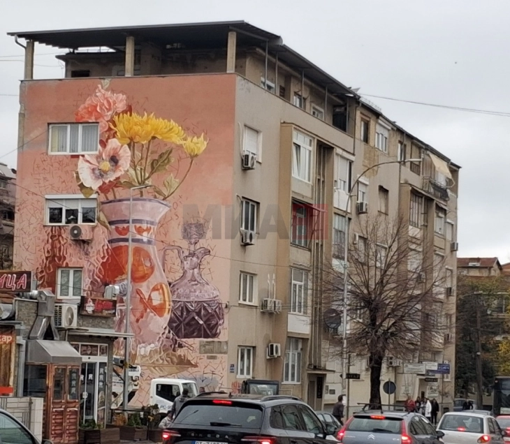 Во Битола промовиран мурал на уметник од Австралија