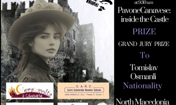 На конкурсот „Amilcare Solferini“ во Пиемонт, главната меѓународна поетска награда за Томислав Османли 