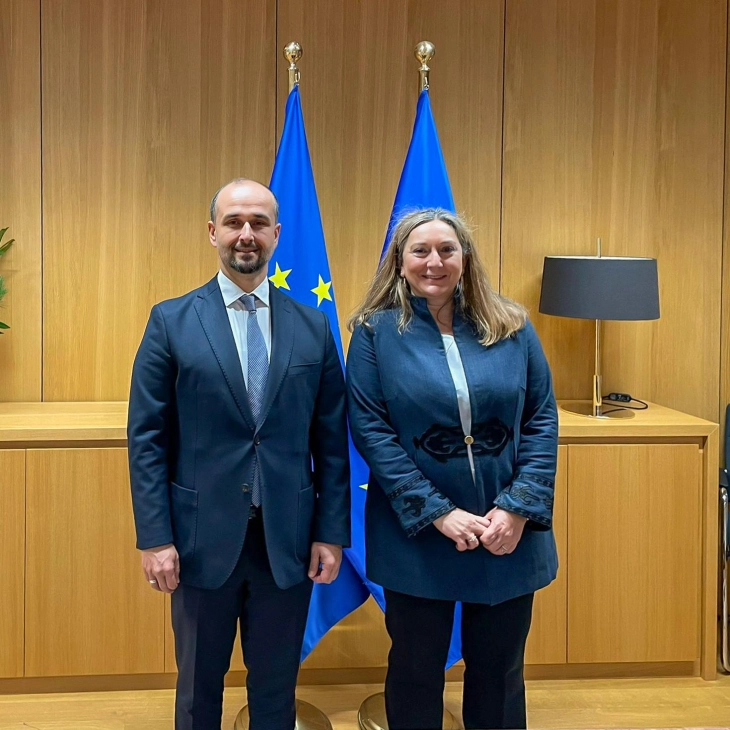 Minister Murtezani meets European Council's Anna-Maria Boura