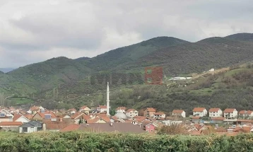 Лизгање на земјиште на влез во село Липково