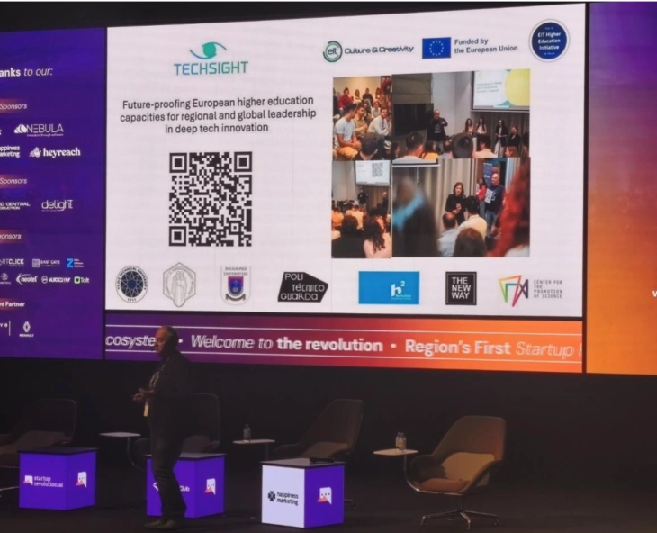 УКИМ на Startup Revolution AI Summit 2025 и претставување на европскиот проект TECHSIGHT