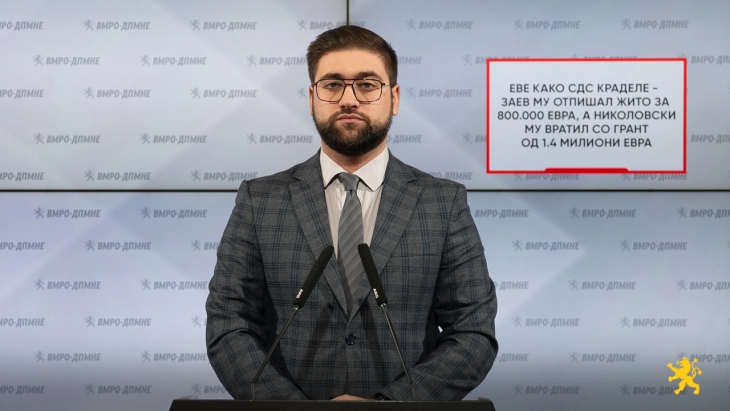 Манасиевски: Заев му отпишал жито за 800.000 евра, а Николовски му вратил со грант од 1,4 милиони евра