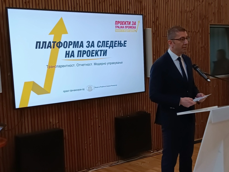 Mickoski: Platform for monitoring government funded projects sends strong message of an open and accountable state