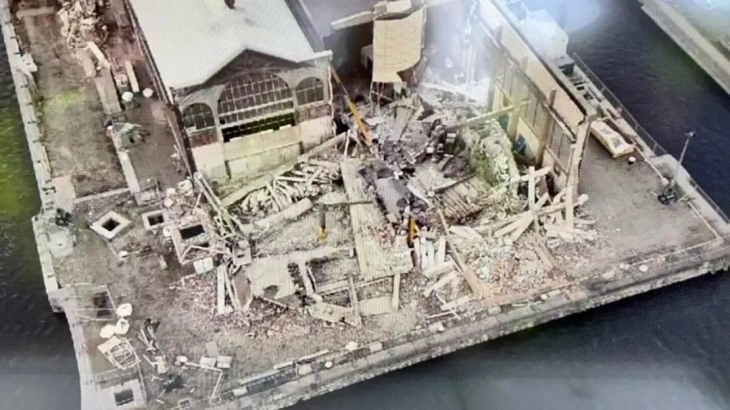 Еден загинат при уривање на дел од магацин во пристаништето во Антверпен