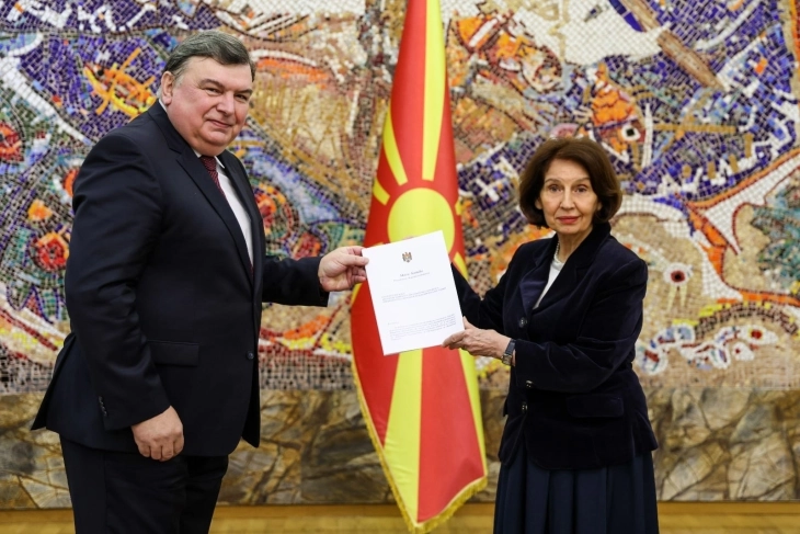 President Siljanovska Davkova receives credentials of new ambassadors of Moldova, Indonesia, Vietnam