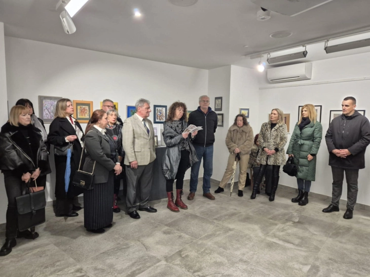 Изложба на слики „Допир на светови“ од Сашо Георгиевски во Шибеник