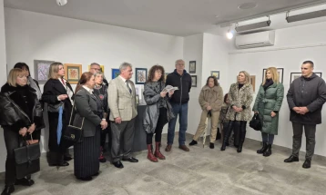 Изложба на слики „Допир на светови“ од Сашо Георгиевски во Шибеник