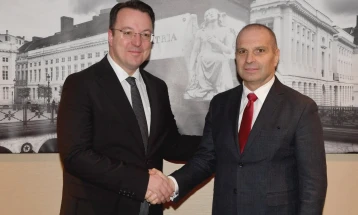 Nikoloski highlights major infrastructure projects in Macedonia, meets Karadzhov and Marinescu in Brussels