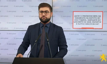 Манасиевски: Дали 1,3 милиони евра од набавката на житото во 2022 година, завршиле во џебовите на Заев, Филипче и Љупчо Николовски?
