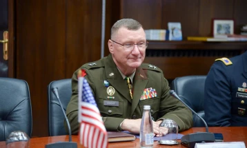 Командантот на Националната гарда на Вермонт, генерал-мајор Грегори Најт во посета на земјава