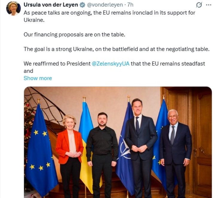 ЕУ и НАТО со порака: Мировните преговори зависат од суверенитетот и безбедноста на Украина