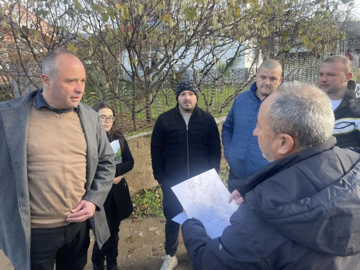 Градоначалникот Грозданов на увид во инфраструктурната состојба на селото Тркање