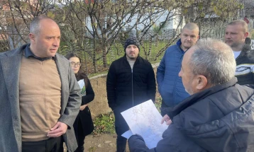 Градоначалникот Грозданов на увид во инфраструктурната состојба на селото Тркање