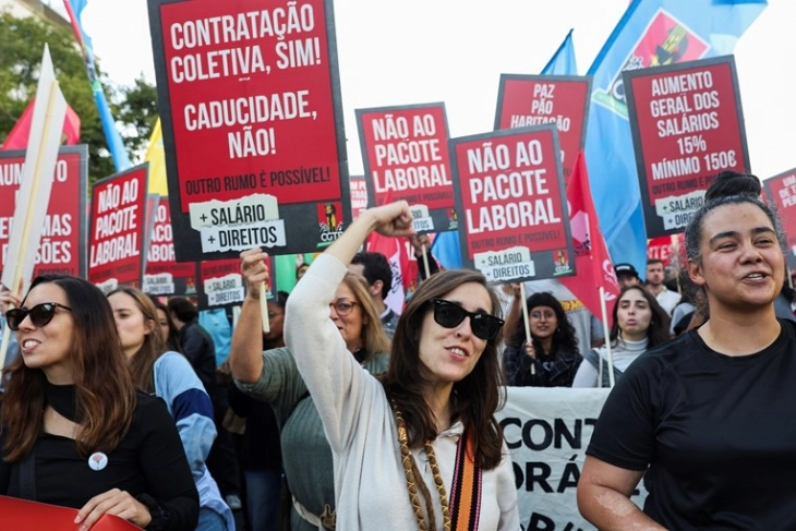 Генералниот штрајк ја парализира Португалија