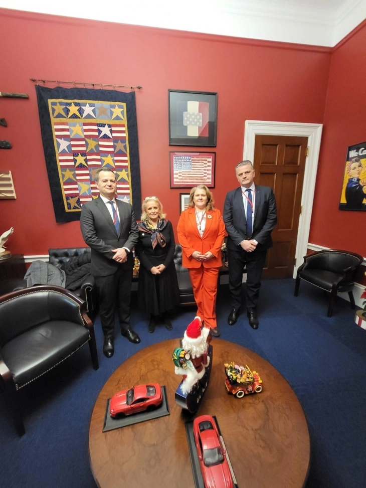 Parliament delegation meets co-chair of Congressional Caucus on Macedonia, U.S. Representative Dingell 