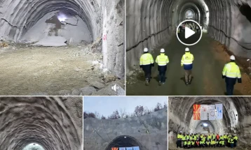 Është hapur tuneli i parafundit i seksionit hekurudhor nga Bellakoca deri në Kriva Pallankë