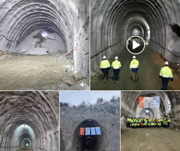 Next-to-last railway tunnel between Beljakovce and Kriva Palanka excavated