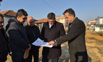 Отпочна изградбата на улица „103“ во Јака, општина Илинден