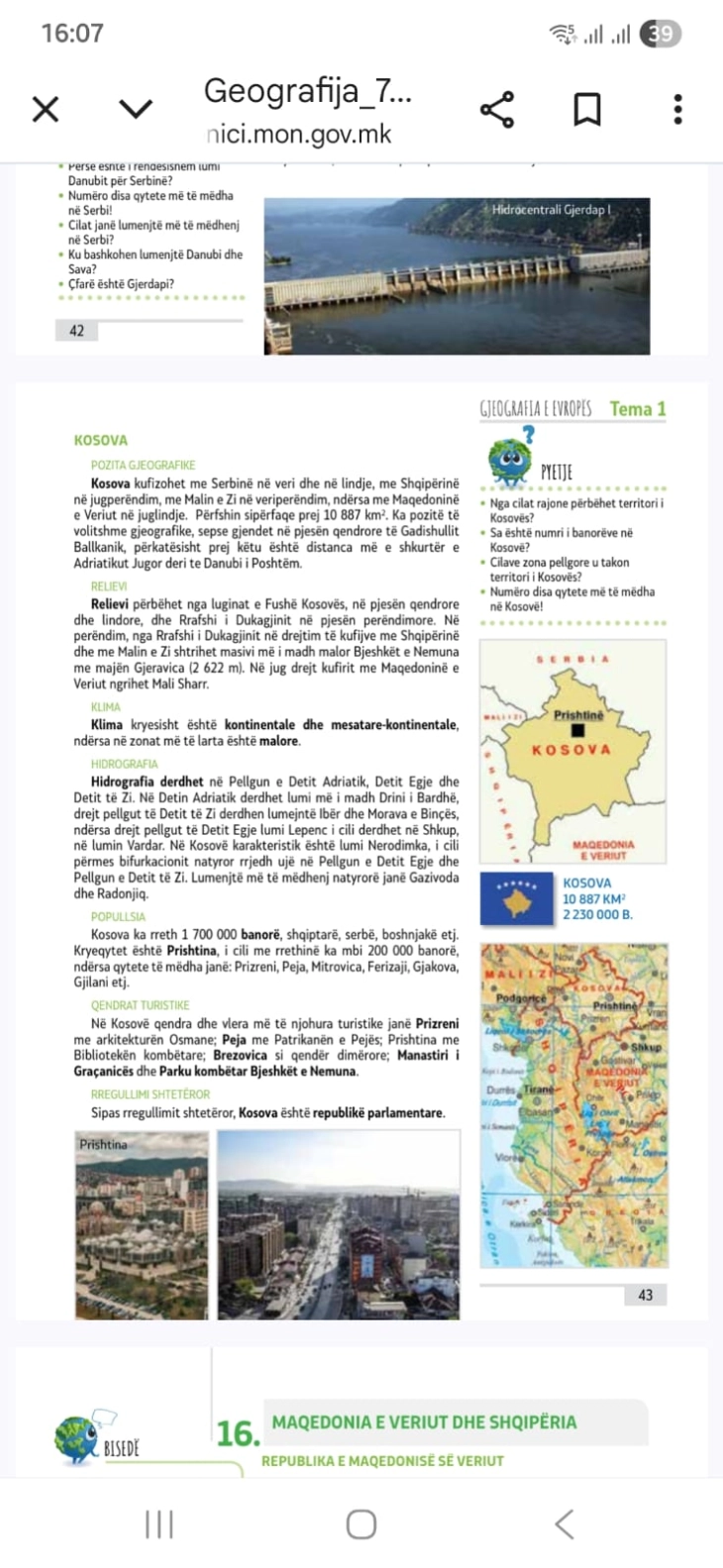 VLEN: Marrin fund gabimet në Librin e Gjeografisë