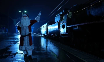 Новогодишната претстава „Дедо Мраз дојде со воз“ на Железничката станица во Скопје од 20 до 30 декември